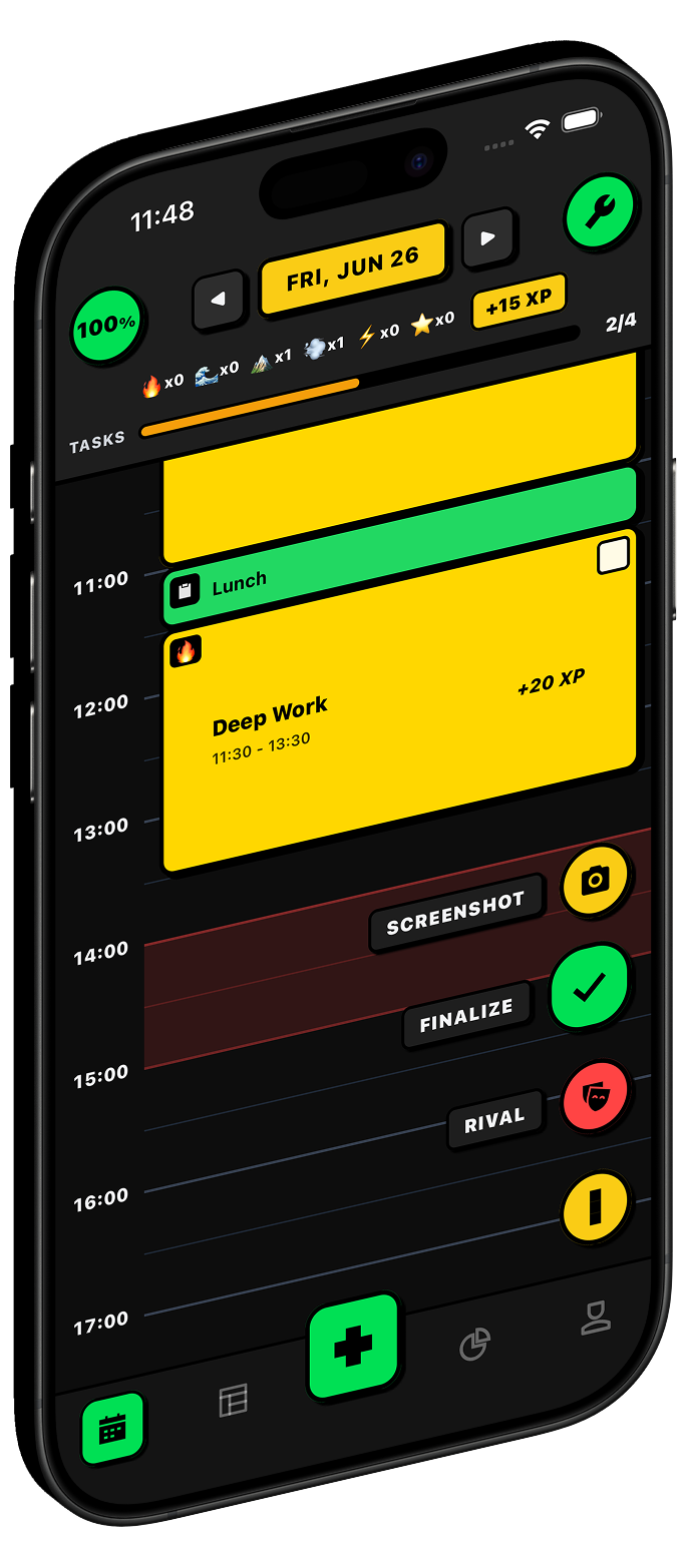 Tervity Daily Execution Mockup